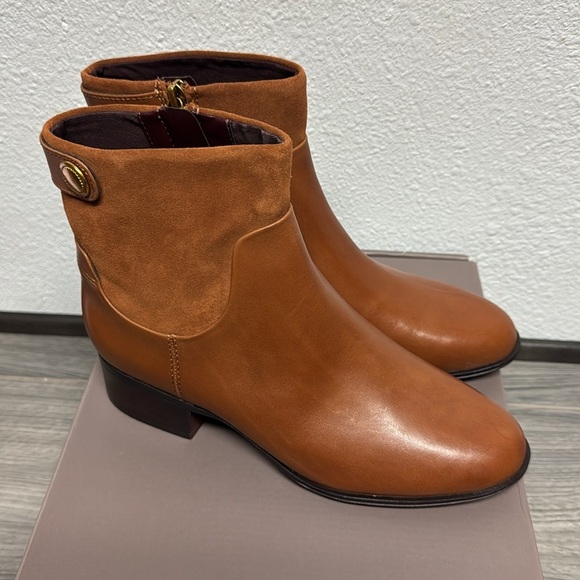 Franco Sarto Leather Ankle Boots - Jessica - Picture 5 of 7